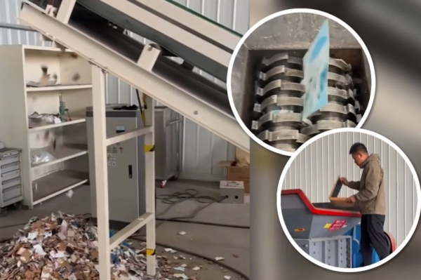 Бизнесмен организовал оригинальное дело. Уничтожает фотографии бывших супругов с помощью шредера